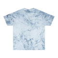 Back of the color blast t shirt in ocean.