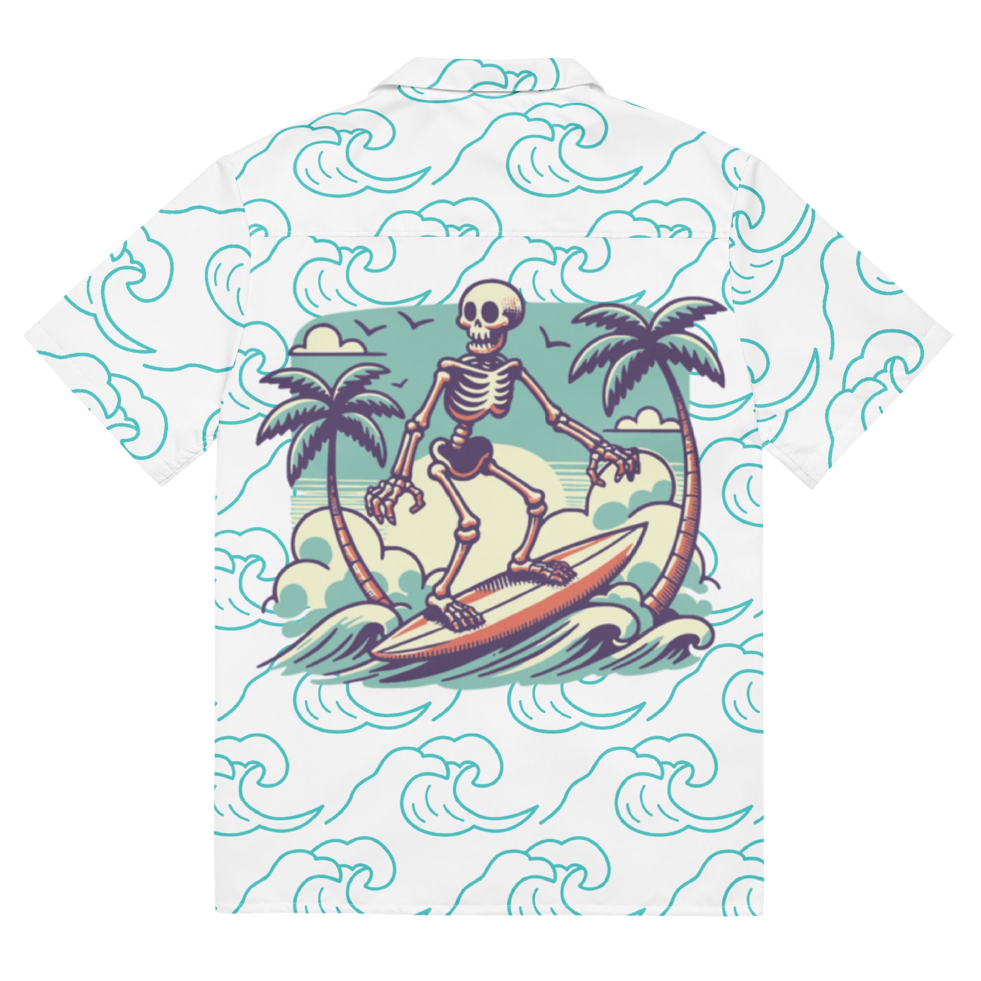 Hawaiian Surfing Skeleton