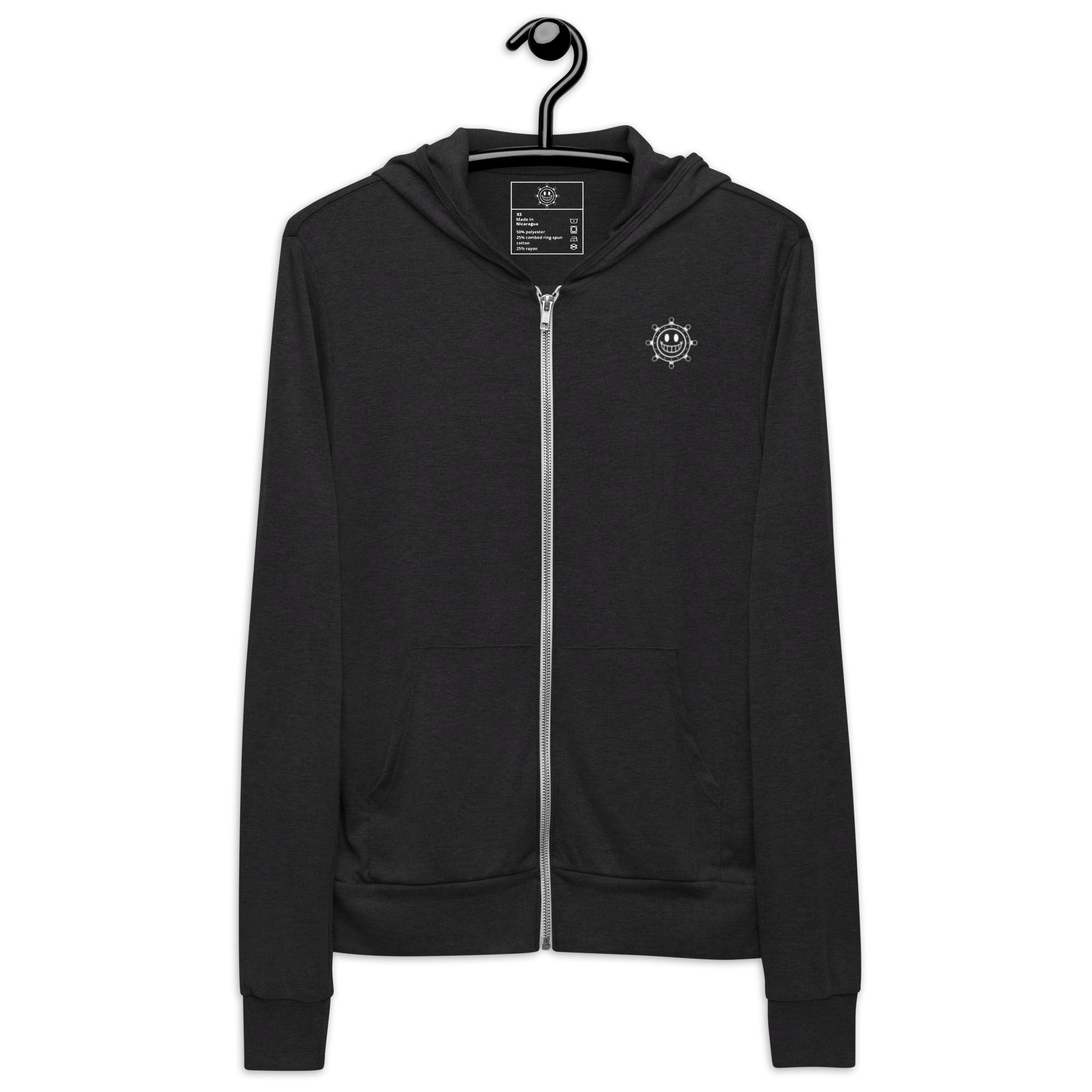 新品 BUMP OF CHICKEN zip up hoodie black 216029--6-f-FH-Zip-Up-Male-